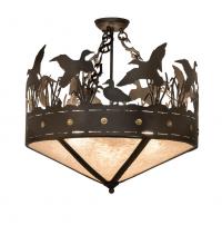  252274 - 24" Wide Ducks in Flight Semi-Flushmount