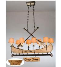  26977 - 48"L Personalized Canoe 8 LT Chandelier