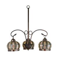  27420 - 26"W Jeweled Basket 3 LT Chandelier