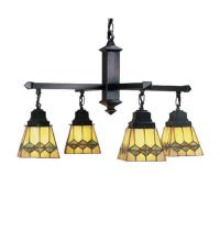  48033 - 26"W Martini Mission 4 LT Chandelier