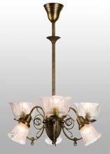  50758 - 26" Wide Revival Gas & Electric 6 Light Chandelier