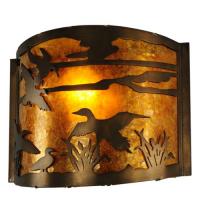  51492 - 12"W Ducks in Flight Wall Sconce