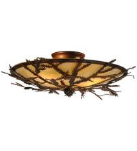  52390 - 19"W Pine Branch Flushmount