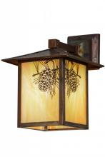  57111 - 9"W Seneca Winter Pine Solid Mount Wall Sconce