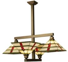  65334 - 38"Sq Prairie Arrowhead 4 LT Semi-Flushmount