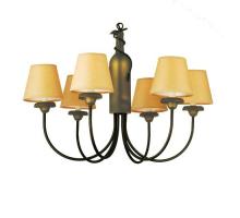  65545 - 26"W Tuscan Vineyard 6 LT Parchment Chandelier