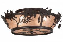  68932 - 20"W Oak Leaf & Acorn Flushmount