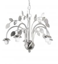  69887 - SILVER LEAF 5 LIGHT CHANDELIER