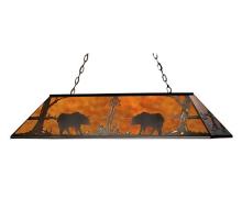  71348 - 61"L Bear at Lake Oblong Pendant