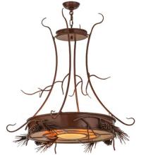  81787 - 36"W Woodland Pine Inverted Pendant