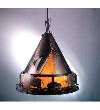  98741 - 36" Wide Teepee w/ Buffalo Pendant