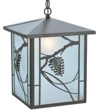 Meyda Blue 109339 - 12" Square Whispering Pines Lantern Pendant