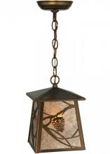 Meyda Blue 142751 - 7" Square Whispering Pines Pendant