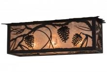 Meyda Blue 162344 - 24" Long Whispering Pines Oblong Flushmount