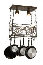 Meyda Blue 82756 - 24" Long Whispering Pines 2 Light Pot Rack
