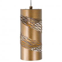  240M01HO - Flow 1-Lt Cylinder Mini Pendant - Hammered Ore