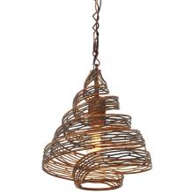  240P01HO - Flow 1-Lt Twist Mini Pendant - Hammered Ore