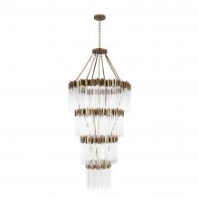  309C30HG - Matrix 30-Lt 4-Tier Chandelier - Havana Gold