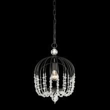  343P01MB - Voliere 1-Lt Crystal Pendant - Matte Black