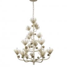  365C09ZG - Pinion 9-Lt 2-Tier Chandelier - Zen Gold