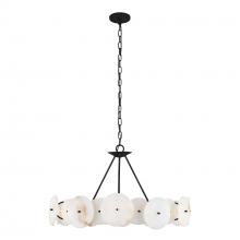  370C06MB - Cosmos 6-Lt   Chandelier - Matte Black