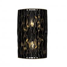  380W02MBFG - Estela 2-Lt Sconce - Matte Black/French Gold