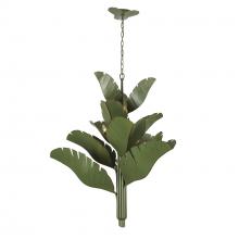  901C12 - Banana Leaf 12-Lt Chandelier - Banana Leaf