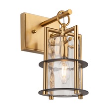  AC11811BB - Burford Collection 1-Light Sconce Brass & Black