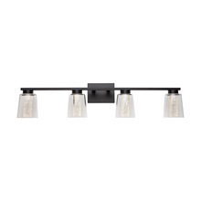  AC7354BK - Dalton Collection 4-Light Bathroom Vanity Fixture Black