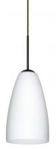  1JC-151107-LED-BR - Besa Riva 9 LED Pendant Opal Matte Bronze 1x9W LED