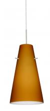  1JC-412480-LED-SN - Besa Cierro LED Pendant Amber Matte Satin Nickel 1x9W LED