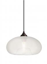  1JC-BANAFR-BR - Besa Pendant Bana Bronze Frost 1x60W Medium Base