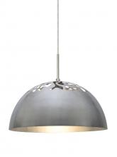  1JC-GORDY-SN - Besa Gordy Pendant, Satin Nickel Finish, 1x60W Medium Base