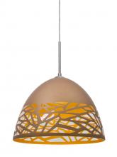  1JC-KIEVCP-SN - Besa Kiev Pendant, Copper, Satin Nickel Finish, 1x60W Medium Base