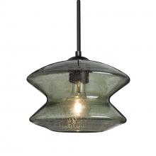  1JC-ZENMS-BK - Besa, Zen Cord Pendant, Moss Bubble, Black Finish, 1x60W MAX E26 Base