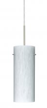  1JT-412319-LED-SN - Besa Stilo 10 LED Pendant Carrera Satin Nickel 1x9W LED