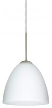  1JT-447007-LED-SN - Besa Vila LED Pendant Opal Matte Satin Nickel 1x9W LED