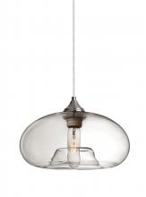  1JT-BANACL-SN - Besa Pendant Bana Satin Nickel Clear 1x60W Medium Base