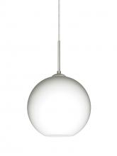  1JT-COCO807-SN - Besa Coco 8 Pendant, Opal Matte, Satin Nickel Finish, 1x60W Medium Base