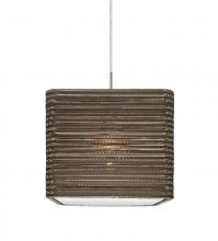  1JT-KIRK12-LED-SN - Besa, Kirk 12 Cord Pendant, Satin Nickel Finish, 1x9W LED