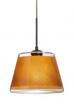  1JT-PIC9GD-BR - Besa Pendant Pica 9 Bronze Gold Sand 1x75W Medium Base