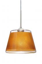  1JT-PIC9GD-SN - Besa Pendant Pica 9 Satin Nickel Gold Sand 1x75W Medium Base