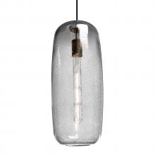  1JT-PINOT18CL-EDIL-BK - Besa, Pinot 18 Cord Pendant, Clear Bubble, Black FInish 1x40W LED Filament