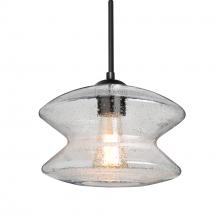  1JT-ZENCL-BK - Besa, Zen Cord Pendant, Clear Bubble, Black Finish, 1x60W MAX E26 Base