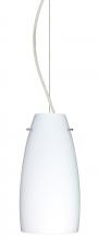  1KX-151207-LED-SN - Besa Tao 10 LED Cable Pendant Opal Matte Satin Nickel 1x9W LED