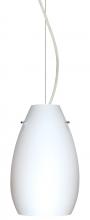  1KX-412607-LED-SN - Besa Pera 9 LED Pendant Opal Matte Satin Nickel 1x9W LED