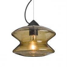  1KX-ZENLT-BK - Besa, Zen Cable Pendant, Latte Bubble, Black Finish, 1x60W MAX E26 Base