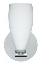  1SX-719807-LED-PN - Besa Wall Karli Polished Nickel Opal Matte 1x5W LED