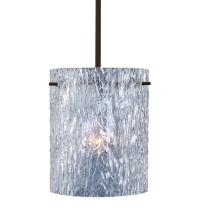  1TT-400600-BR - Besa Stem Pendant Tamburo 8 Bronze Clear Stone 1x100W Medium Base