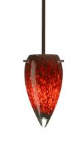  1TT-412541-BR - Besa Juli Stem Pendant Bronze Garnet 1x100W Medium Base